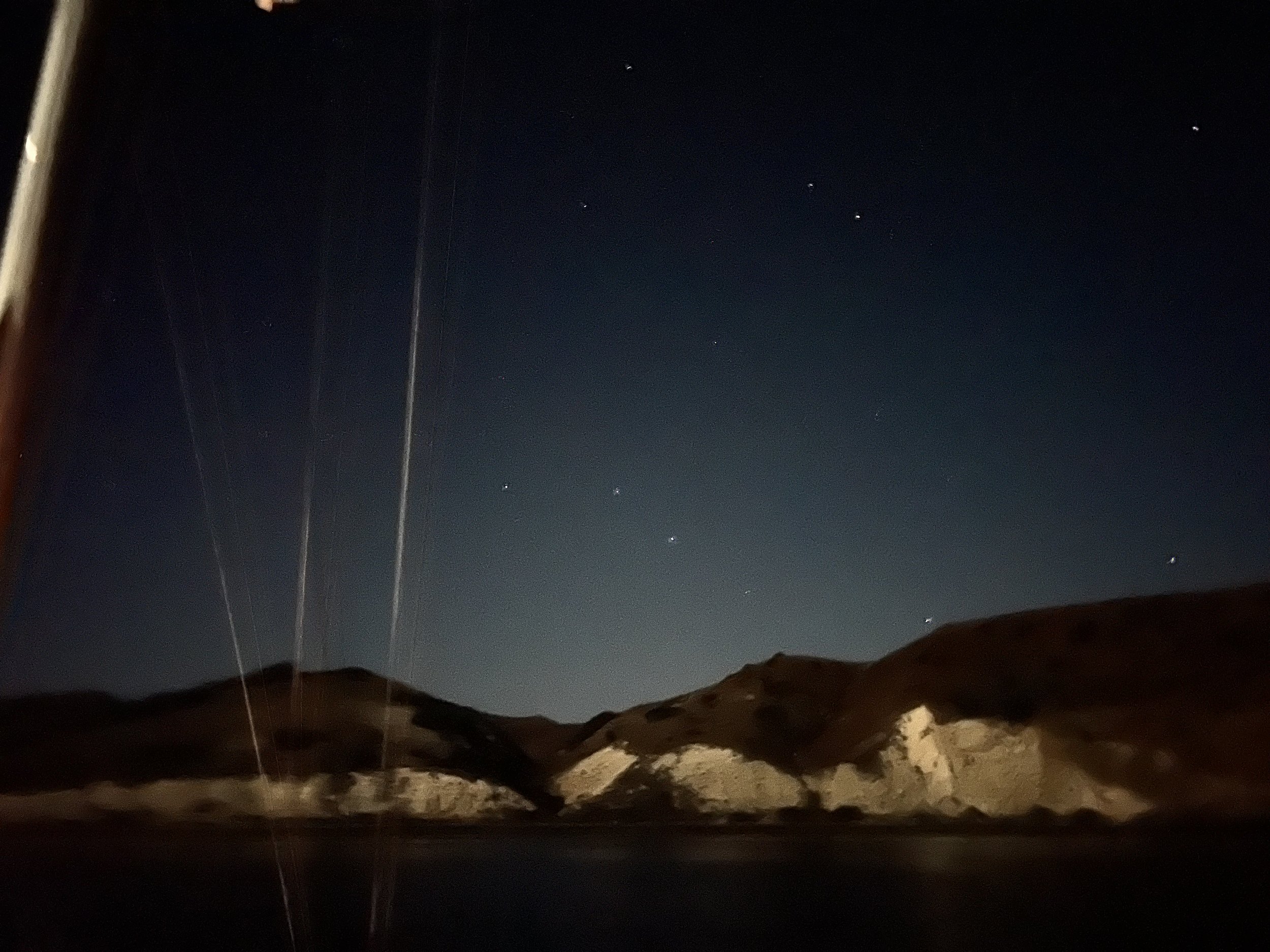 Big Dipper setting behind Santa Cruz Island from Smugglers Cove anchorage