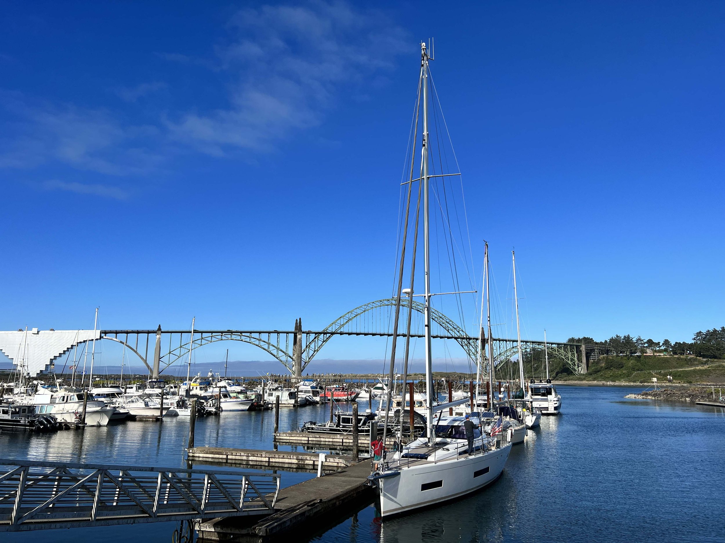 Transient dock in Newport, OR