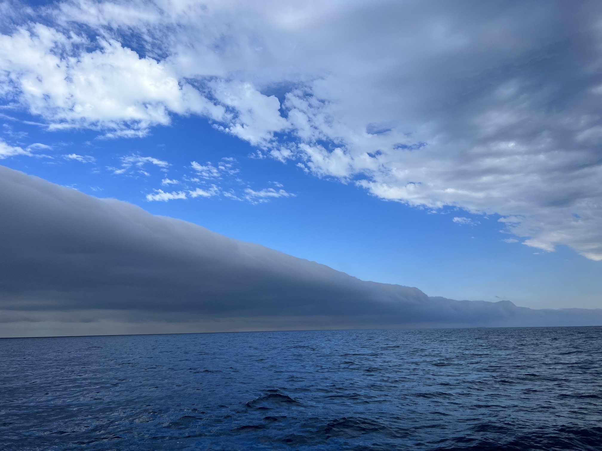 A storm front cloud