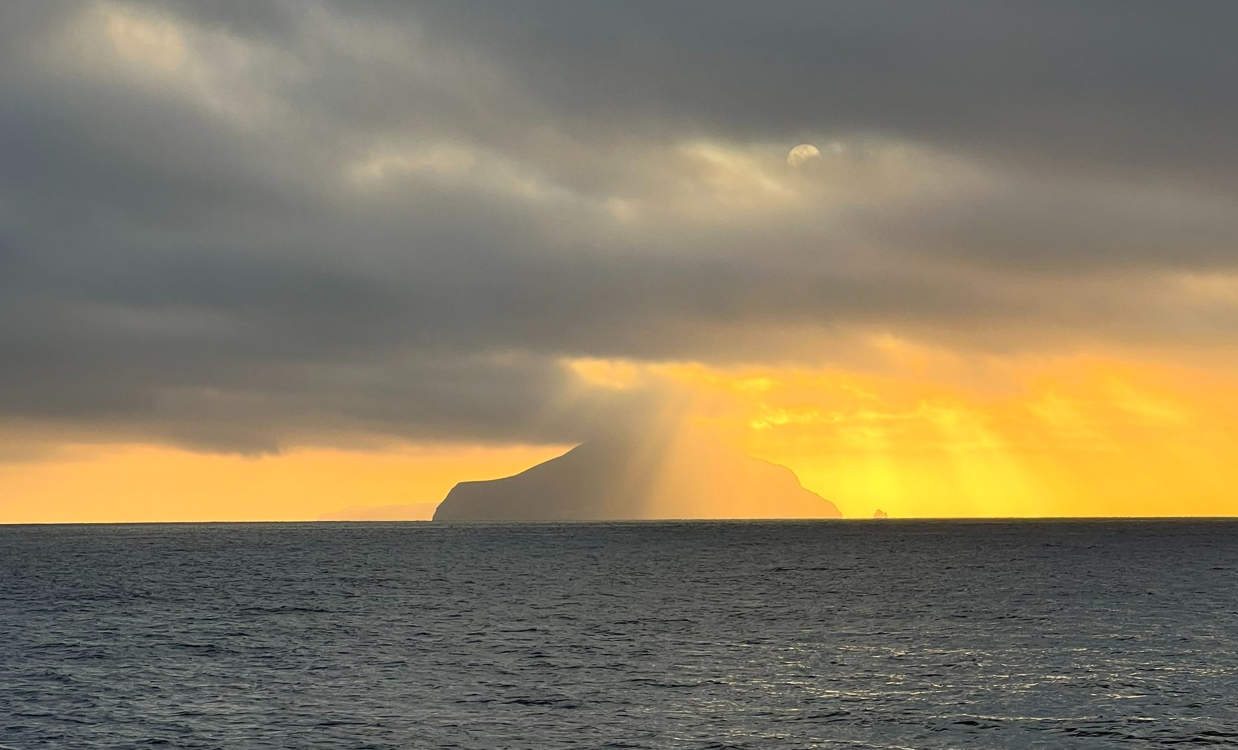 Sunrise over Anacapa Island from Smugglers Cove on Santa Cruz Island