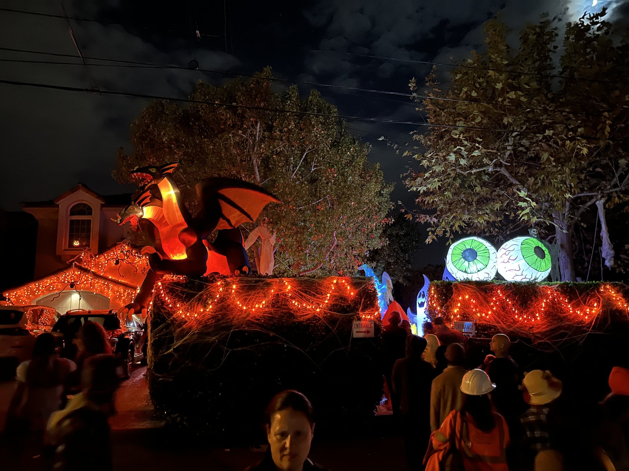 Halloween street scene