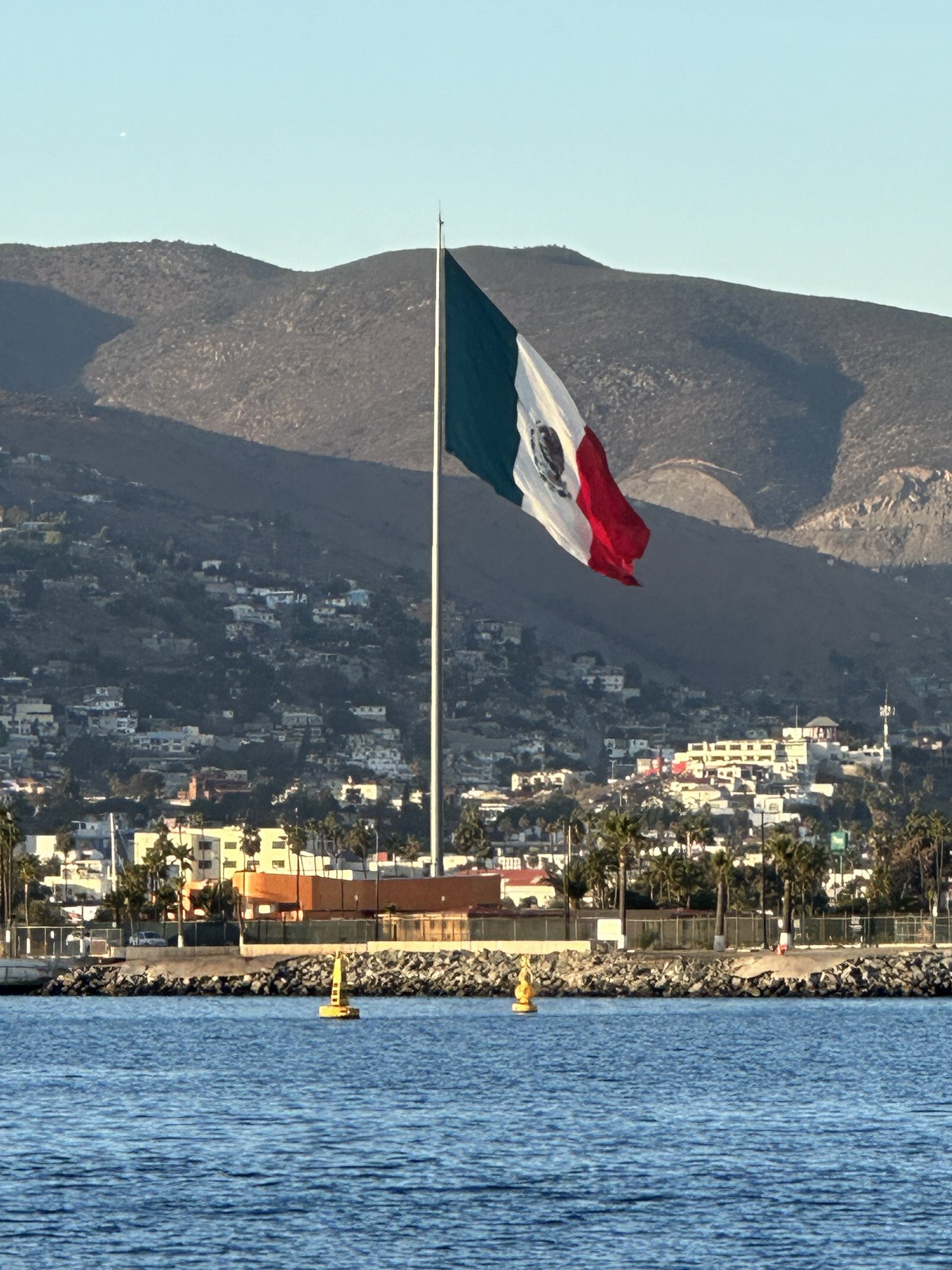 Mexican Flag in Ensenada, MX