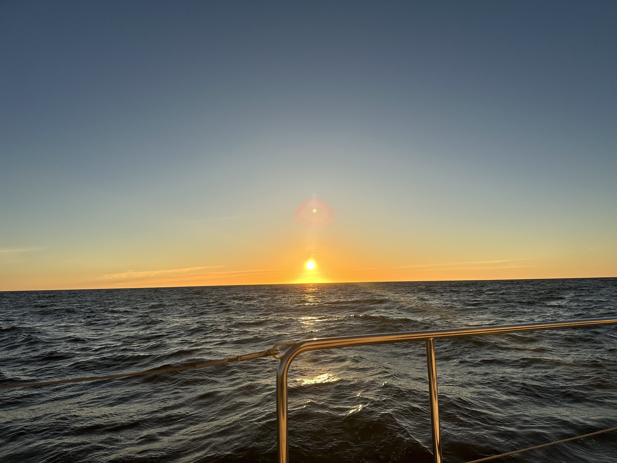 Sunet off the port side