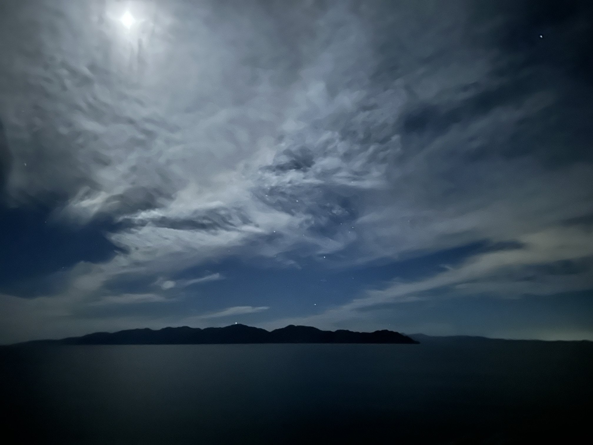 Moon over Isla Ceralvo