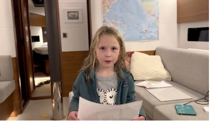 Cora makes a Mexican Flag