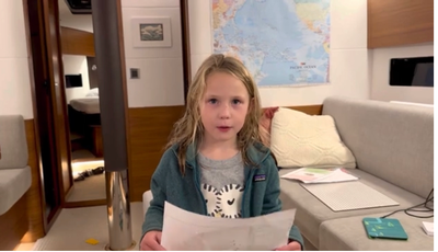 Cora makes a Mexican Flag